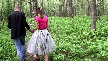 hot mature double fucked in the forest ...