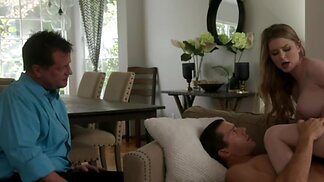 Cuckold enjoys watching is lovely wife being screwed