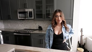 Naughty girl sucks a hard cock in a POV-style video