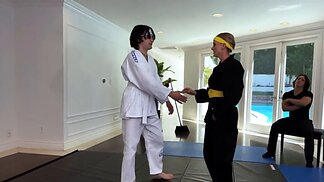 Karate boy ends up fucking his perfect looking coach