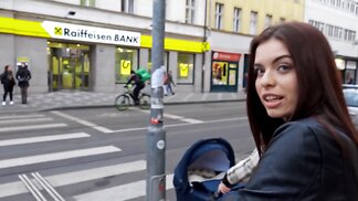 Erotic seductive teen gets long dick in tight mouth