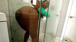 Dominican maid is going to mate with her new boss in POV