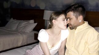 Cute Brunette In Hotel Having Oral Sex With BFFs Boyfriend