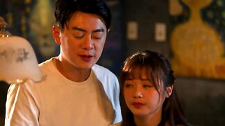 Young Asian Girl Passionately Fucks Her Boyfriend In Public