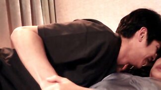 A chinese girl with thick thighs is making love with her man