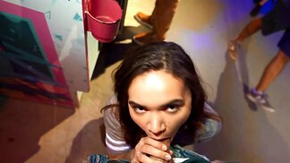 Naudi Nala drains hard cock and plays with it a lot