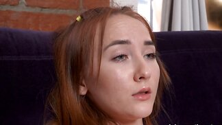 Attractive babe Casey Reed slowly rubbing her cunt