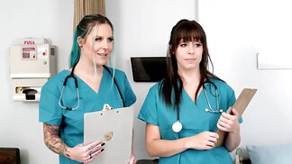 Two insatiable nurses are taking good care of a BBC