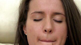 Pussy rubbing begins with using panties and then her fingers