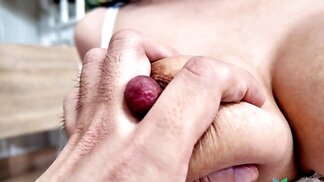 Petite nasty step sister boobs and mouth teases by lad fat cock