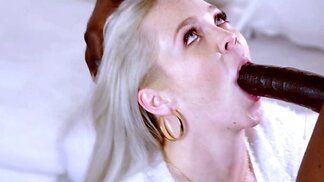 Pasty babe Kay Carter getting fucked by a huge black dick