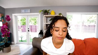 Tiny stepdaughter has no time to play games with stepdad