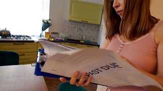 Two girls talking debt collector into NOT collecting debt