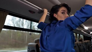 Cash money paid for a suck and fuck during a bus ride