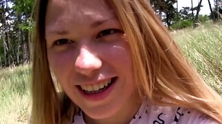 Sexy blonde with perky breasts tries to orgasm today