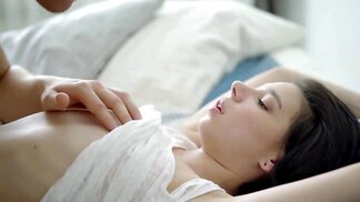 Teen finds herself in love with a long penis inside her vagina