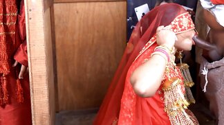 Well-dressed Desi wife takes a cock in her throat blindfolded